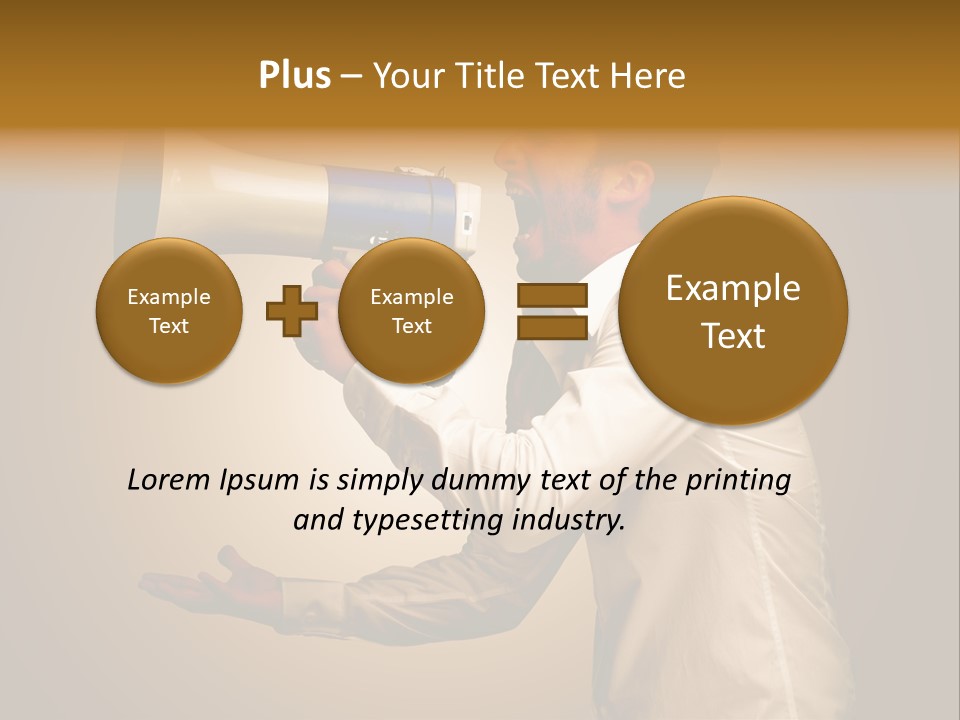 Noise Scream Announce PowerPoint Template