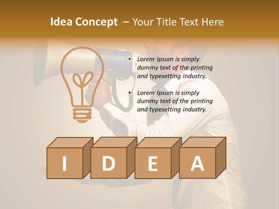 Noise Scream Announce PowerPoint Template