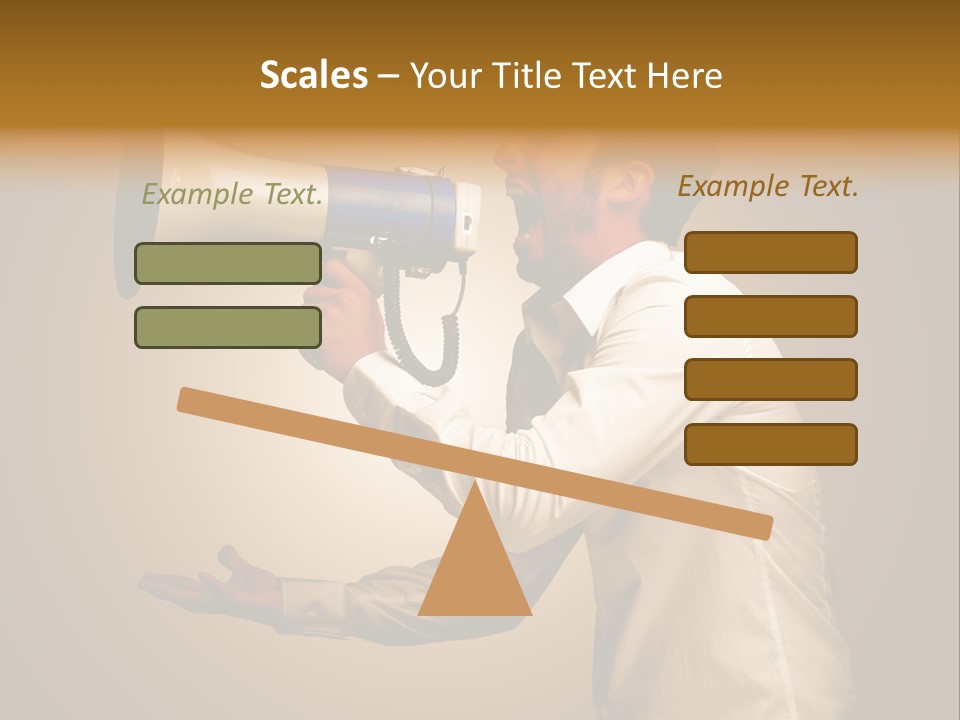 Noise Scream Announce PowerPoint Template