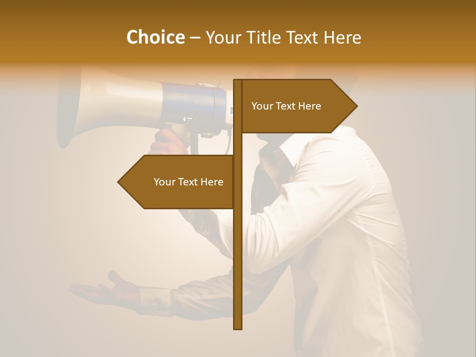 Noise Scream Announce PowerPoint Template