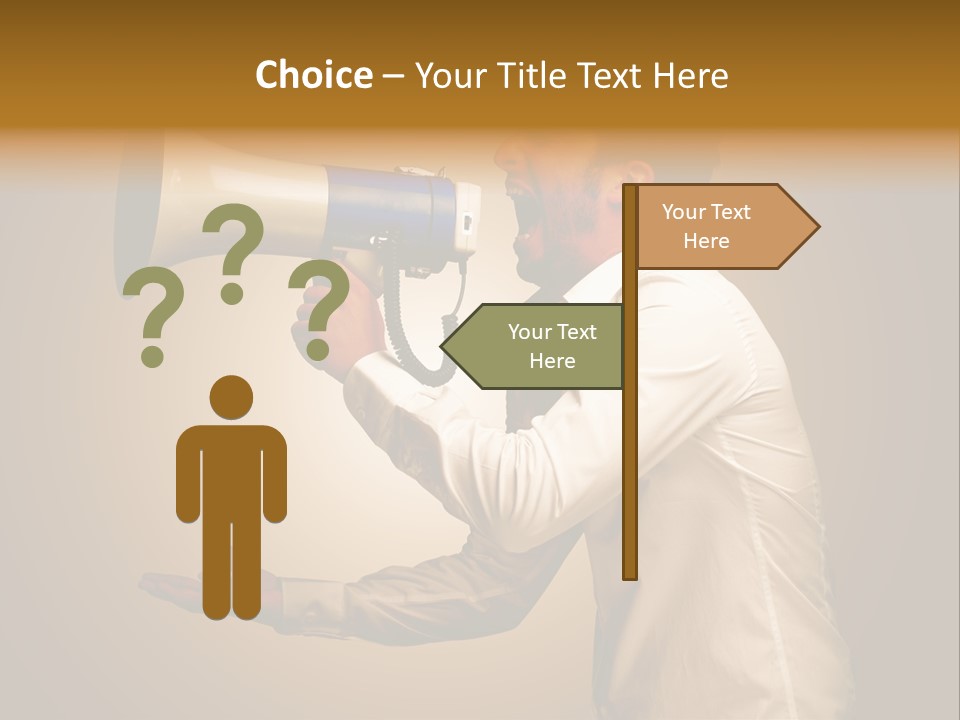 Noise Scream Announce PowerPoint Template