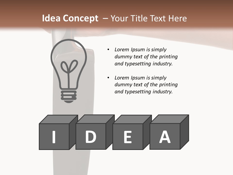 Fist Big Aggressively PowerPoint Template