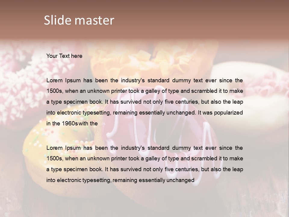 Chocolate Cake Assorted PowerPoint Template