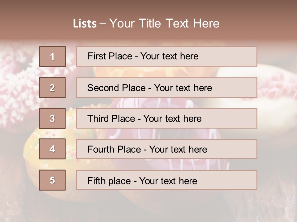 Chocolate Cake Assorted PowerPoint Template