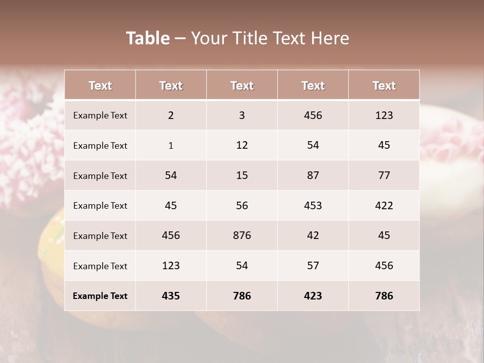 Chocolate Cake Assorted PowerPoint Template