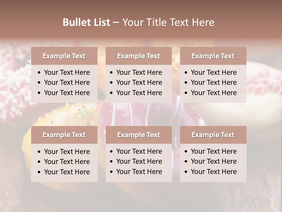 Chocolate Cake Assorted PowerPoint Template