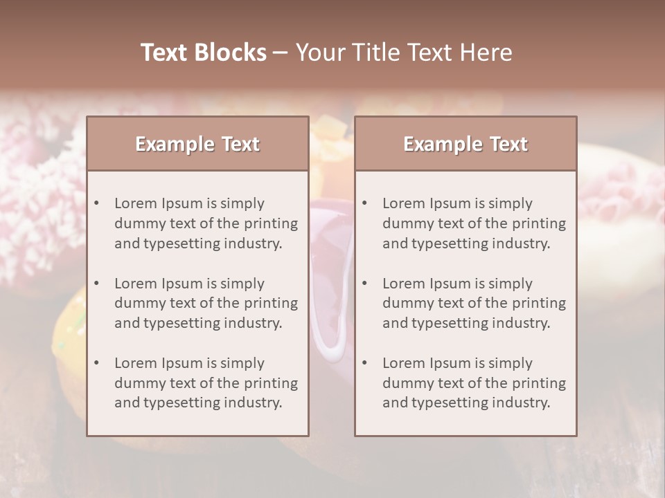 Chocolate Cake Assorted PowerPoint Template