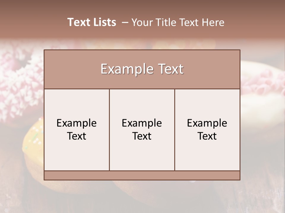 Chocolate Cake Assorted PowerPoint Template