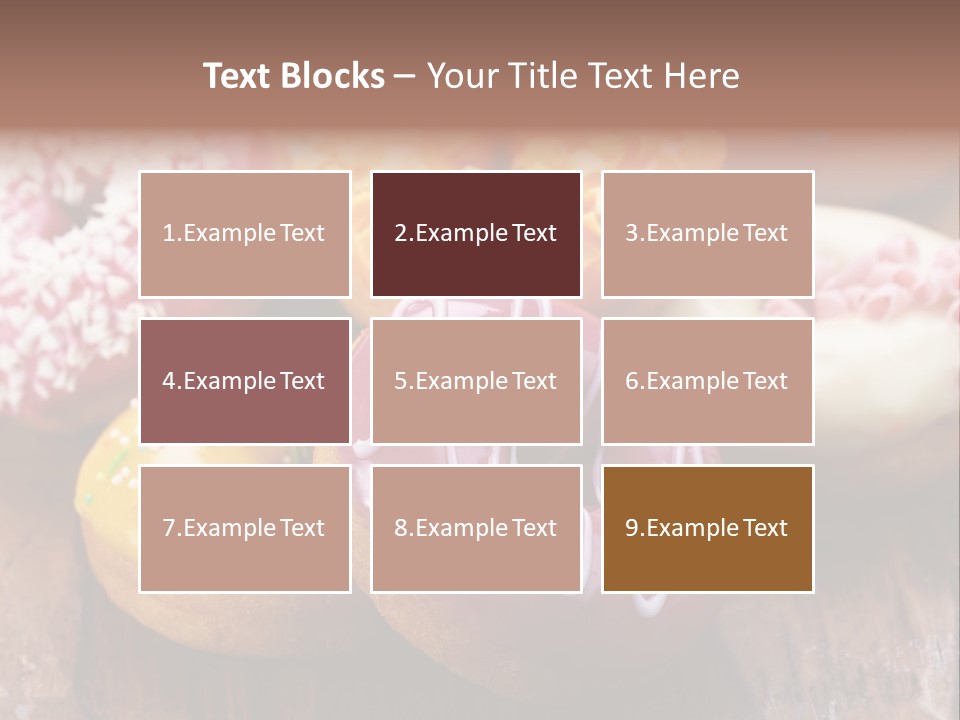 Chocolate Cake Assorted PowerPoint Template