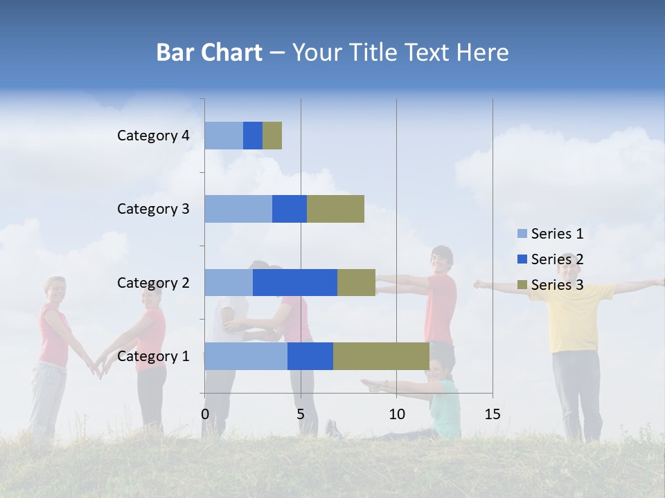 A Group Of People Standing On Top Of A Grass Covered Field PowerPoint Template