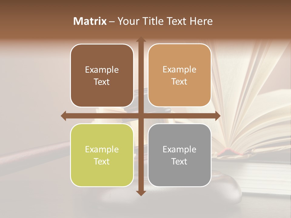 Wood Justice Nobody PowerPoint Template