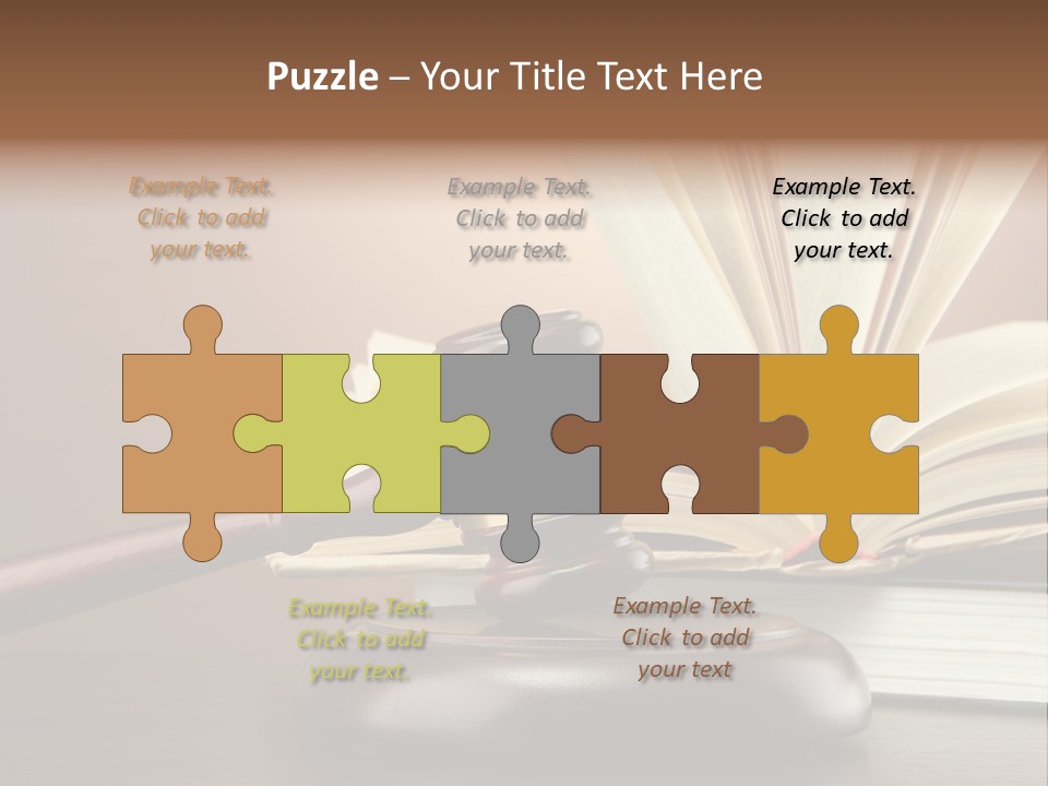 Wood Justice Nobody PowerPoint Template