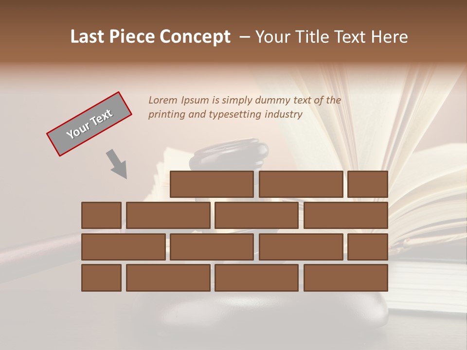 Wood Justice Nobody PowerPoint Template