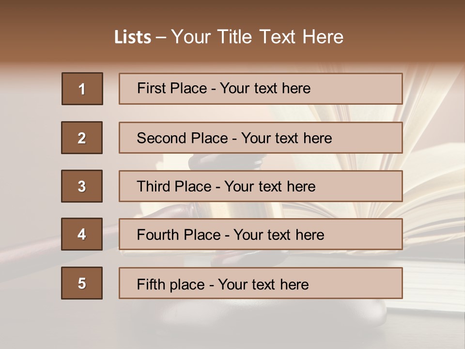 Wood Justice Nobody PowerPoint Template