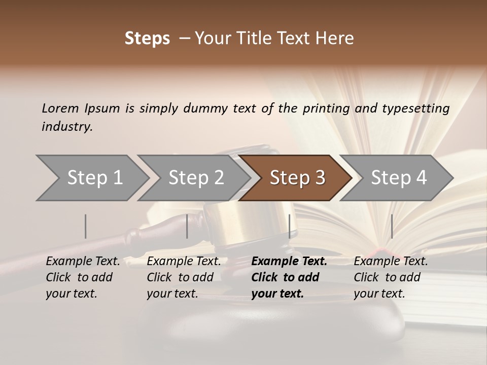 Wood Justice Nobody PowerPoint Template