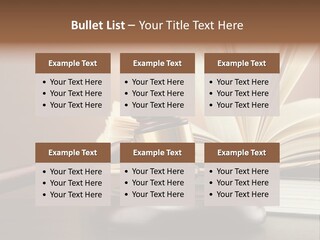 Wood Justice Nobody PowerPoint Template