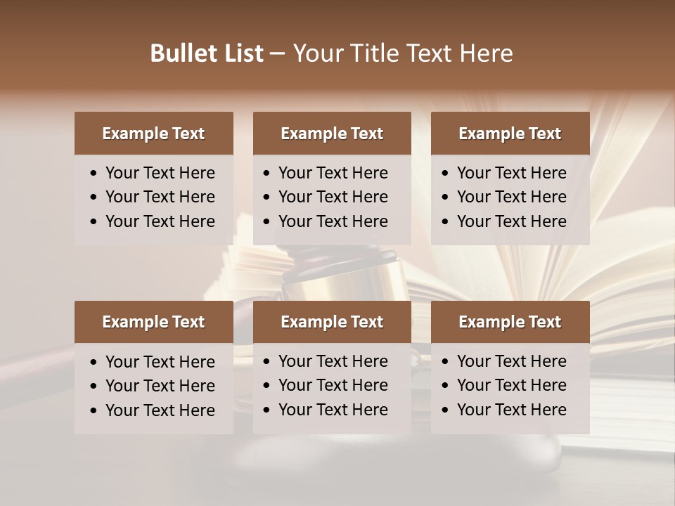 Wood Justice Nobody PowerPoint Template