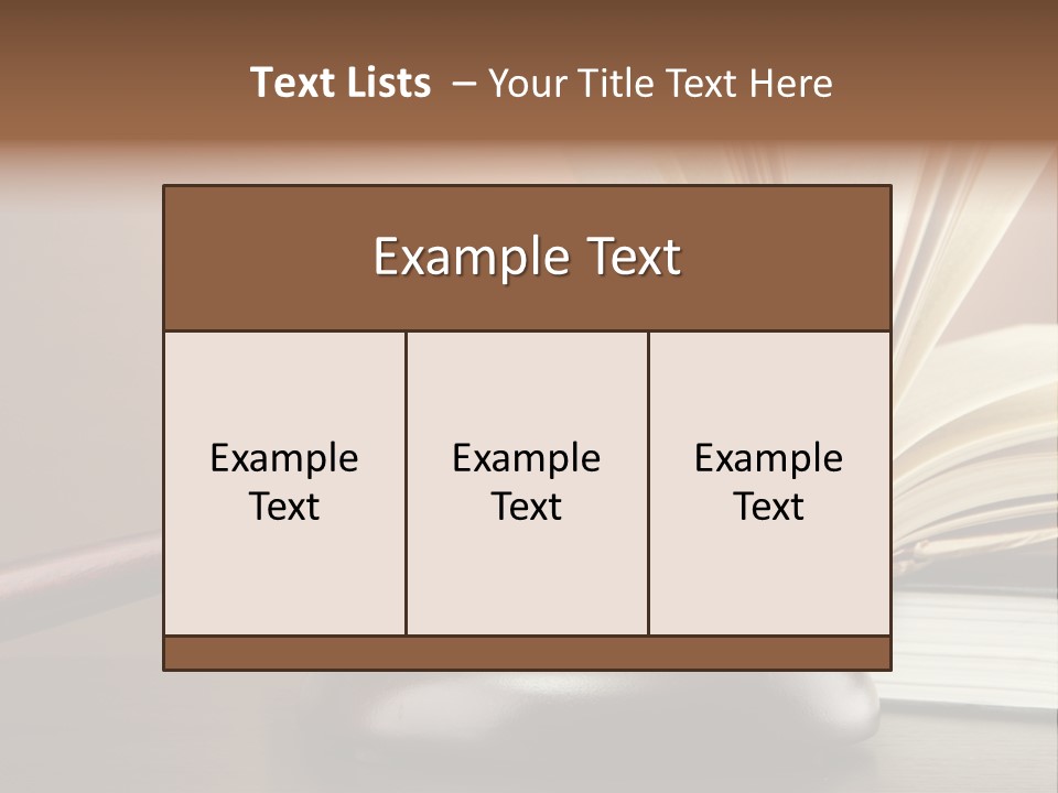 Wood Justice Nobody PowerPoint Template