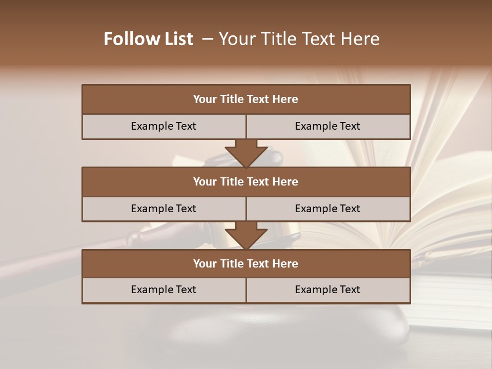 Wood Justice Nobody PowerPoint Template