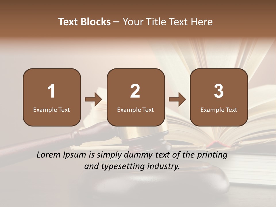 Wood Justice Nobody PowerPoint Template