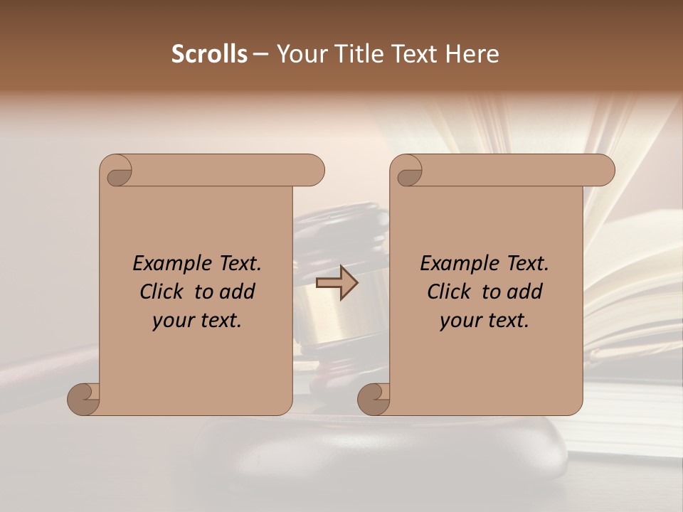Wood Justice Nobody PowerPoint Template