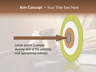 Wood Justice Nobody PowerPoint Template