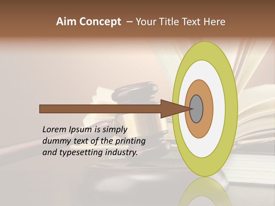 Wood Justice Nobody PowerPoint Template