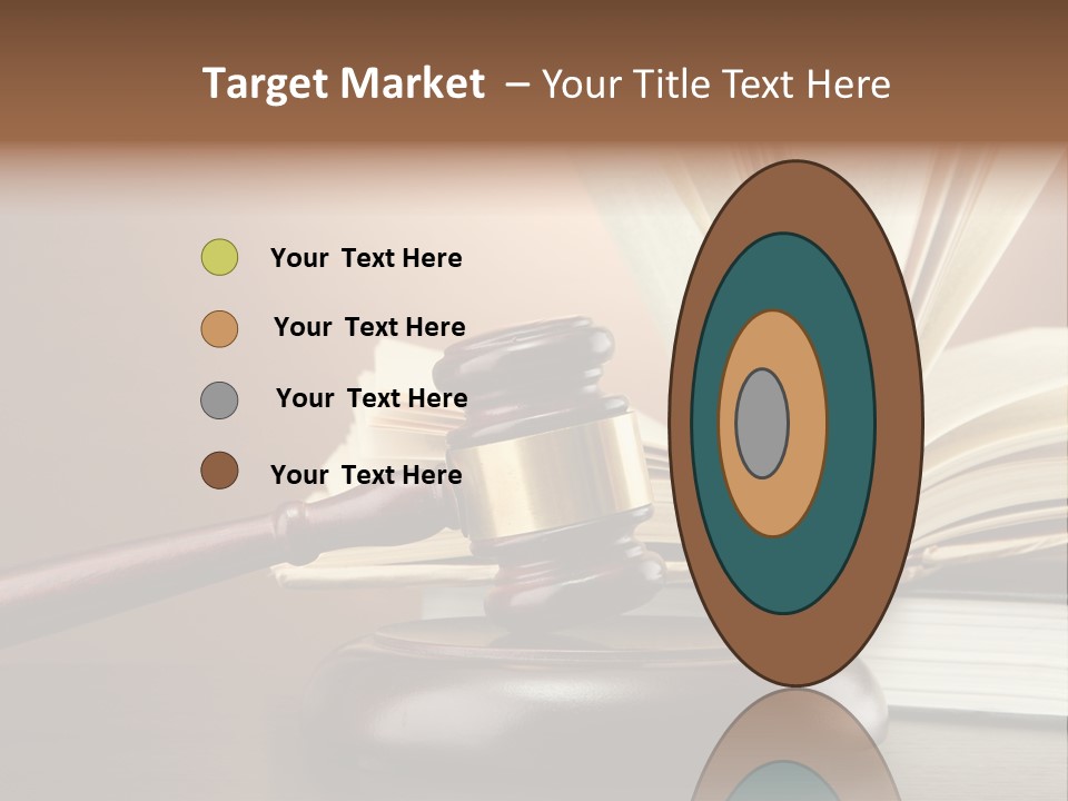 Wood Justice Nobody PowerPoint Template