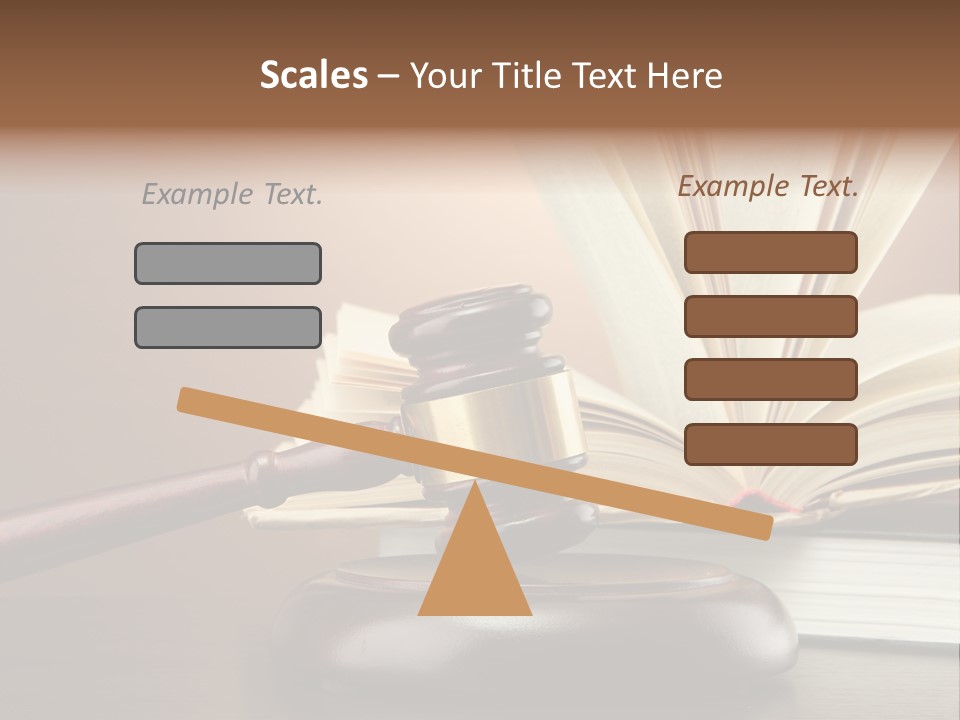 Wood Justice Nobody PowerPoint Template
