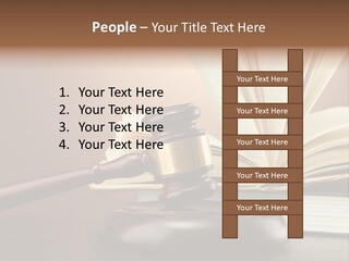 Wood Justice Nobody PowerPoint Template