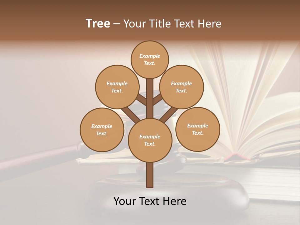 Wood Justice Nobody PowerPoint Template