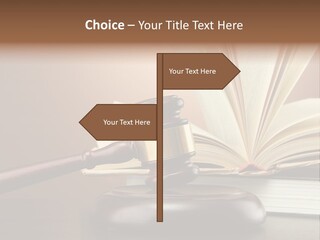 Wood Justice Nobody PowerPoint Template