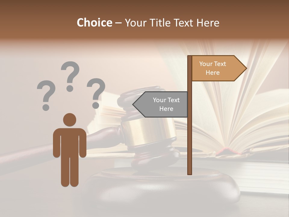 Wood Justice Nobody PowerPoint Template