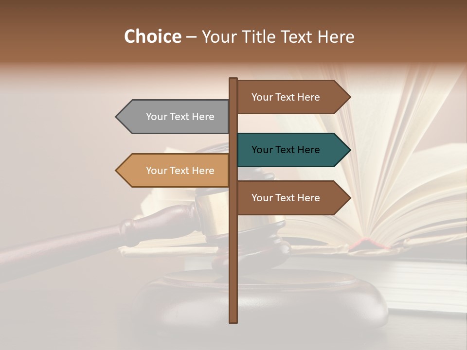 Wood Justice Nobody PowerPoint Template