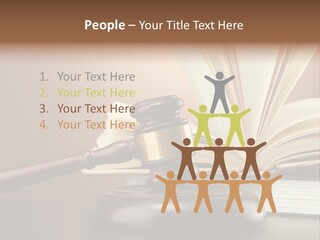 Wood Justice Nobody PowerPoint Template