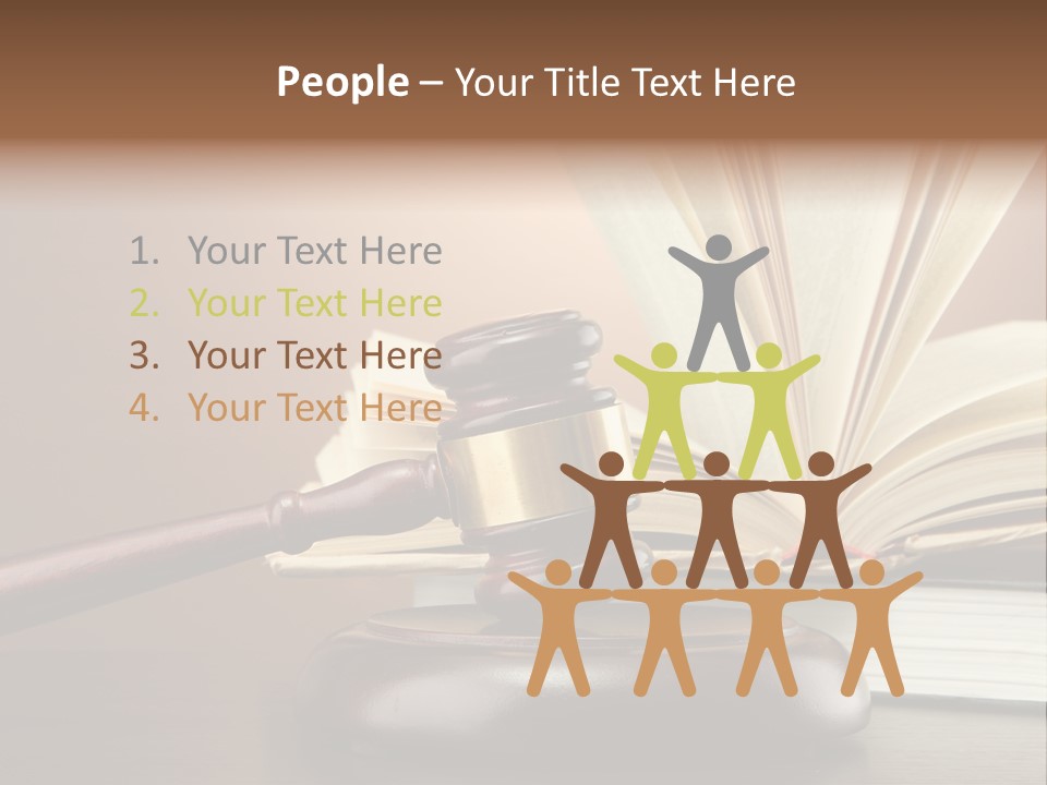 Wood Justice Nobody PowerPoint Template