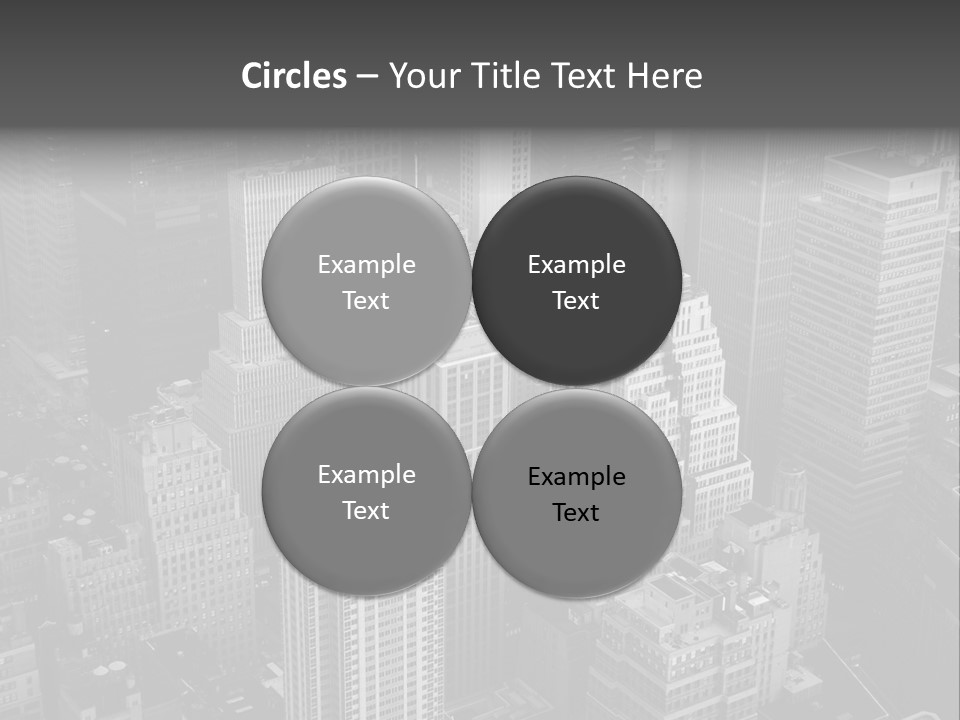 Business Blue Downtown PowerPoint Template