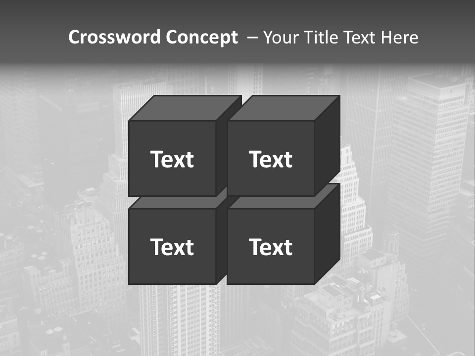 Business Blue Downtown PowerPoint Template