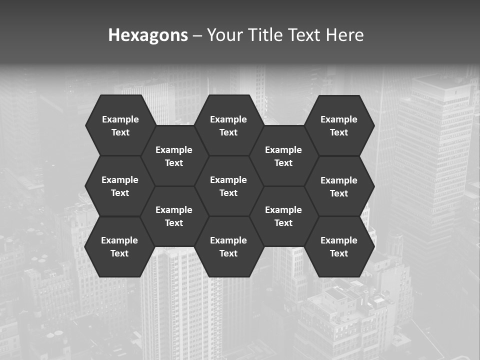 Business Blue Downtown PowerPoint Template