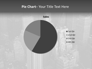 Business Blue Downtown PowerPoint Template