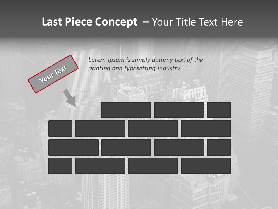 Business Blue Downtown PowerPoint Template