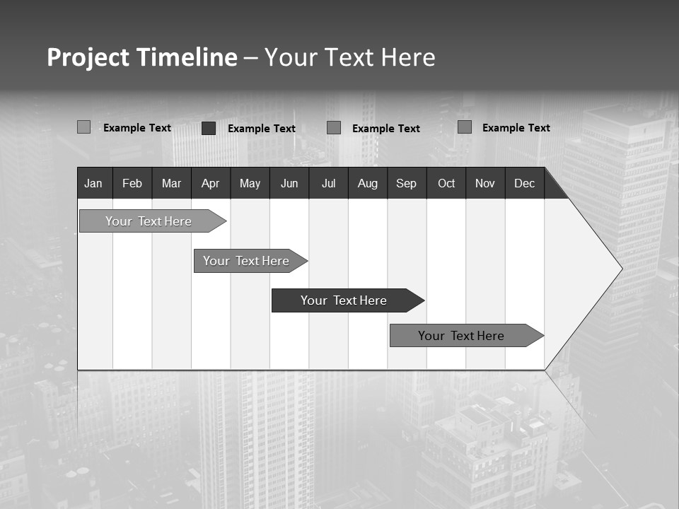 Business Blue Downtown PowerPoint Template