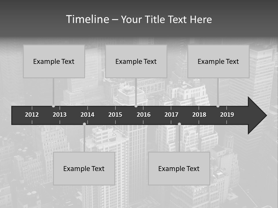 Business Blue Downtown PowerPoint Template