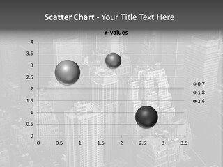 Business Blue Downtown PowerPoint Template