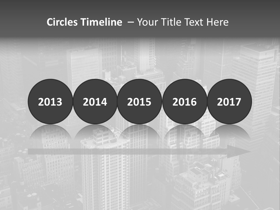 Business Blue Downtown PowerPoint Template