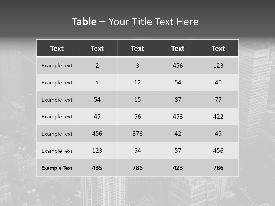 Business Blue Downtown PowerPoint Template