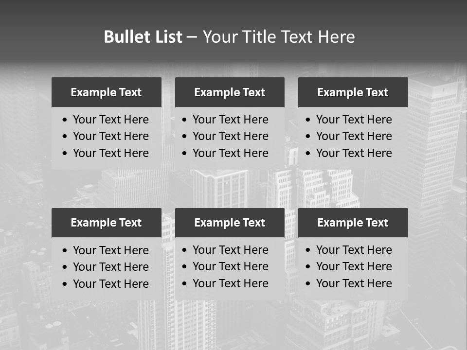 Business Blue Downtown PowerPoint Template