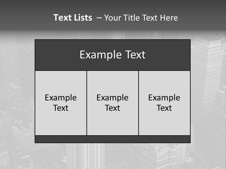 Business Blue Downtown PowerPoint Template