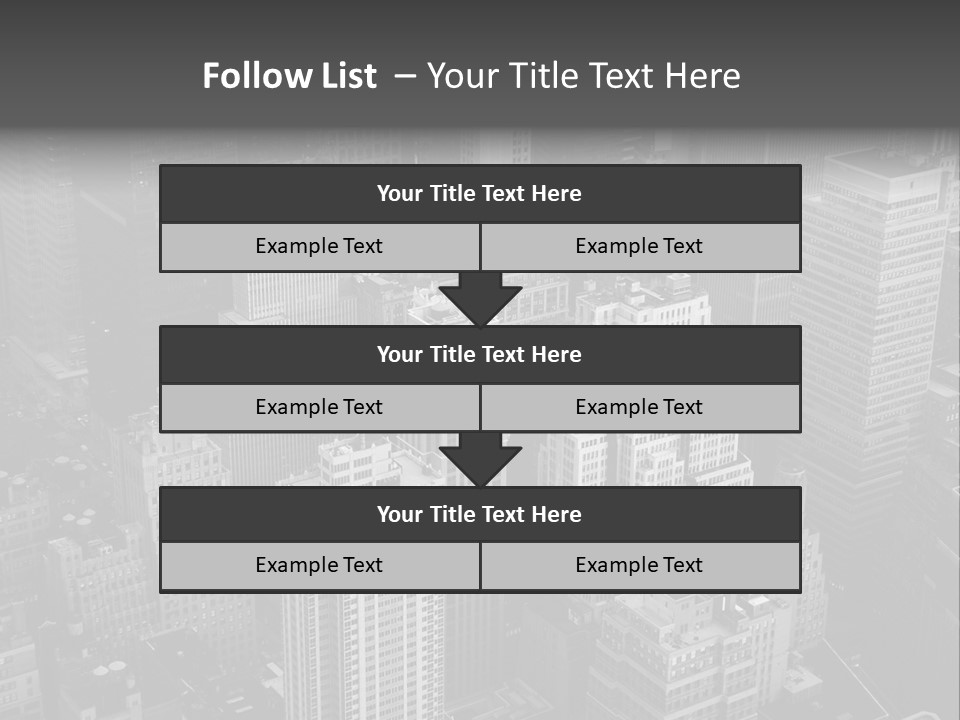 Business Blue Downtown PowerPoint Template
