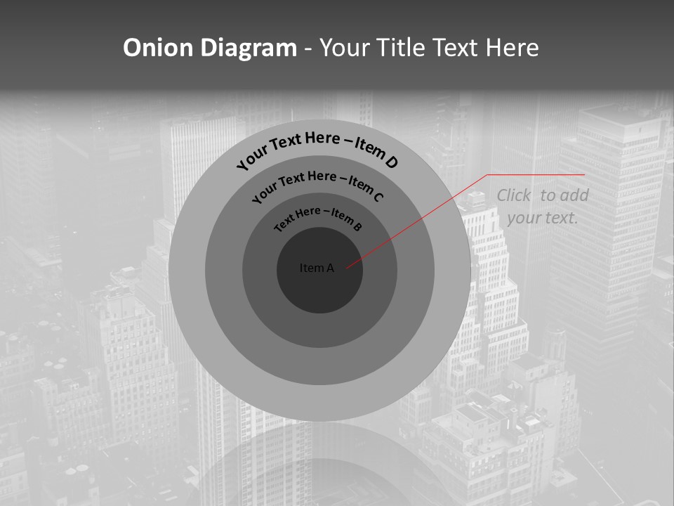 Business Blue Downtown PowerPoint Template